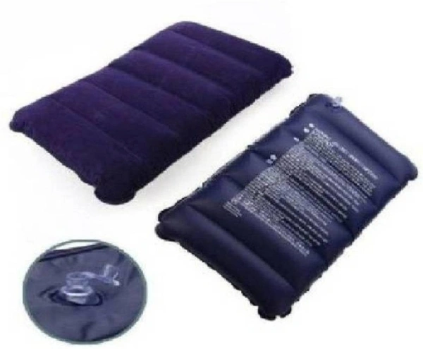 Travel Solid Air  Pillow Pack Of 3  - Blue 