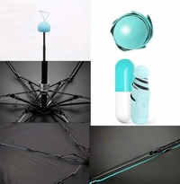 4 Fold Capsule Mini Travel Umbrella 