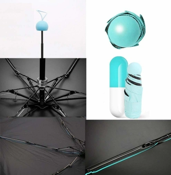 4 Fold Capsule Mini Travel Umbrella 