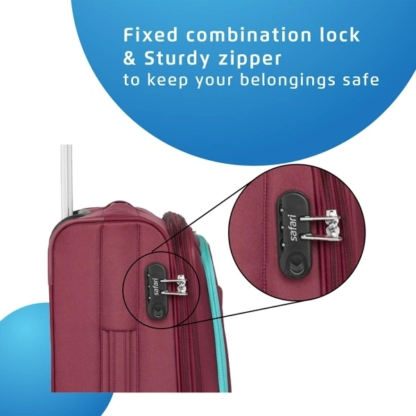 SAFARI STAR 55 RED 60L Trolley Bag