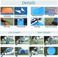 Waterproof Camping Tent For 4 Person 