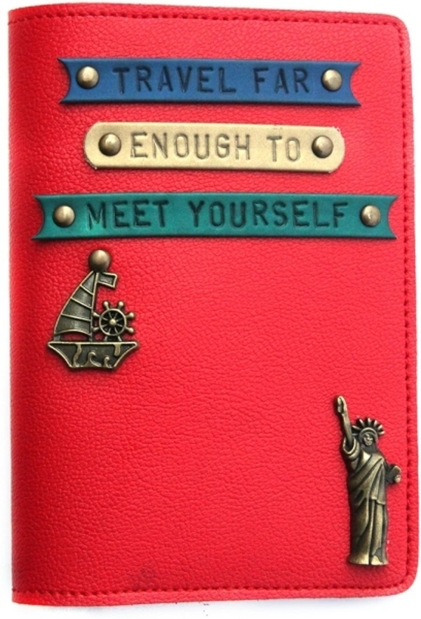 Leather Quoted Travel Document Organizer 