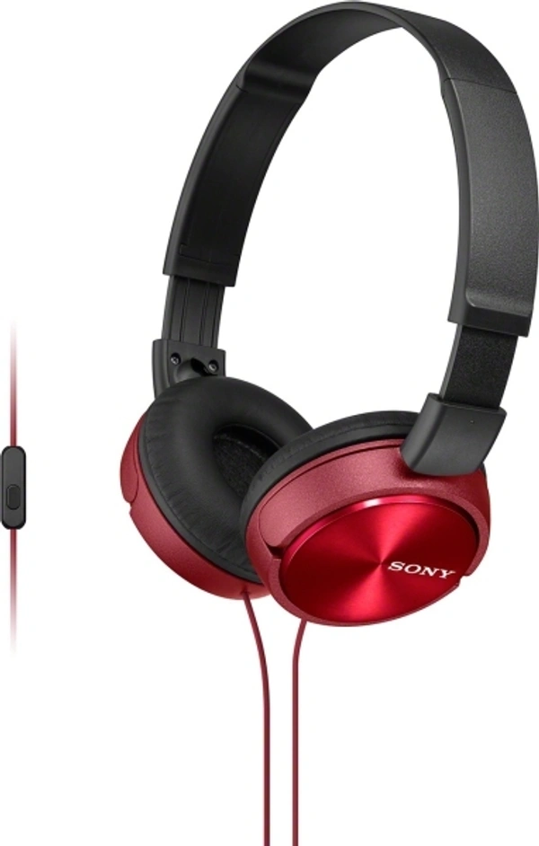SONY Wired Travel Headphone  - Red