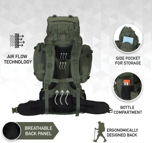 IMPULSE Captain 95L Waterproof Rucksack - Black