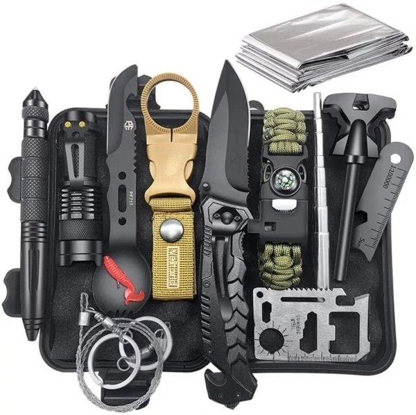 Travel Camping & Hiking Emergency Tactical Survival Kit 
