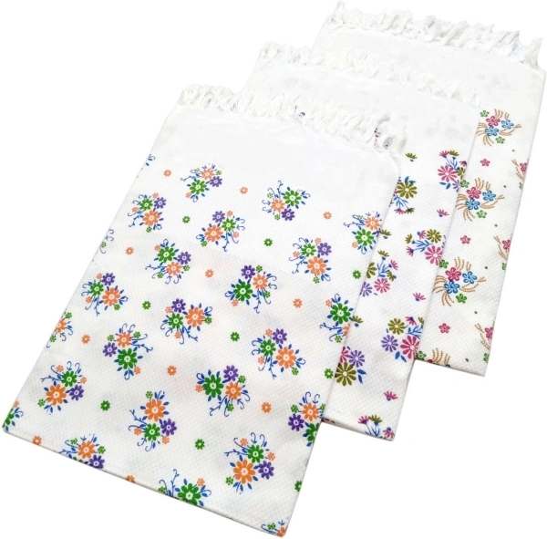 Kraft Cotton 240 GSM  Bath Towel Set ( Pack Of 3) 