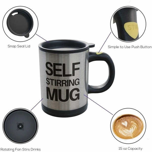 Auto Mixing Selft Stirring Coffee Mug 