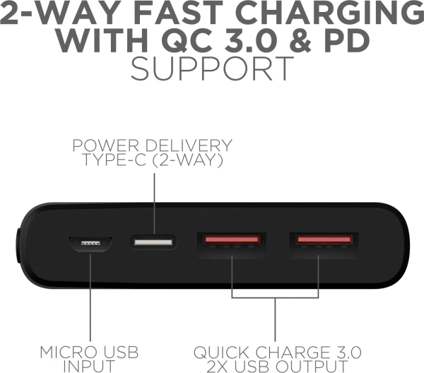 boAt 10000mAh Power Bank (18w Quick Chafger 3.0)