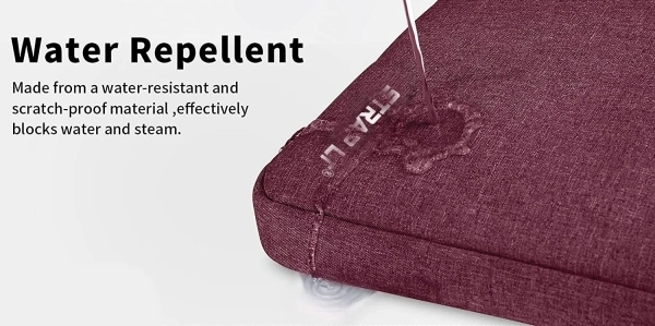 Laptop Waterproof Protective Bag Sleeve Case Cover  - 16 Inch , Red 