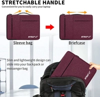 Laptop Waterproof Protective Bag Sleeve Case Cover  - 16 Inch , Red 