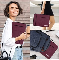 Laptop Waterproof Protective Bag Sleeve Case Cover  - 16 Inch , Red 