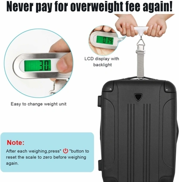 Digital Luggage Weighing Scale For Flights & Travel 