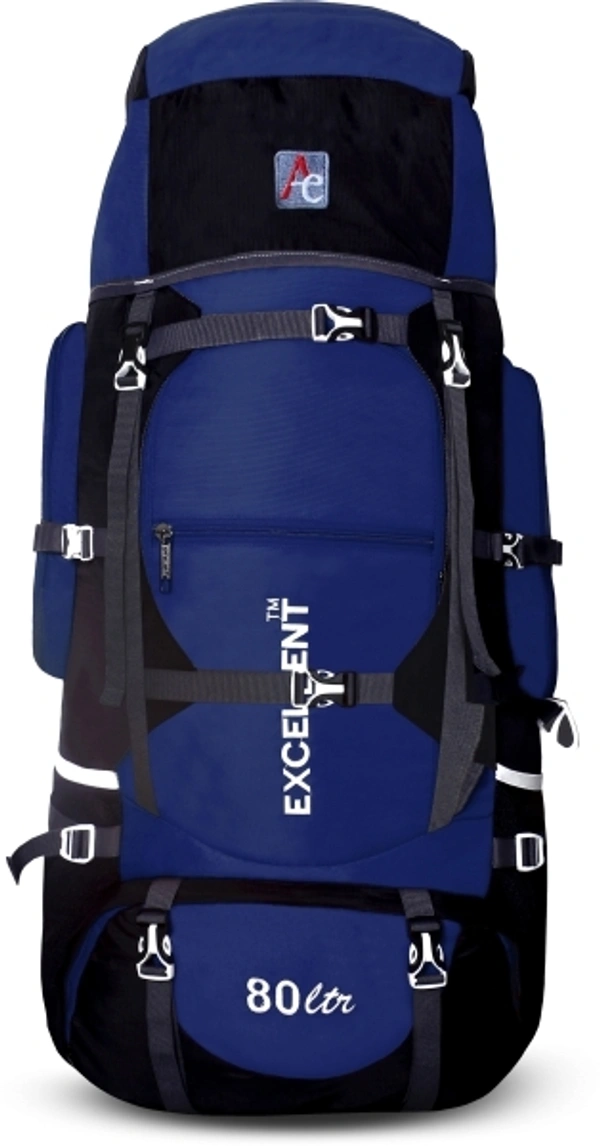 Ra One 80L Hiking Rucksack  - Blue 