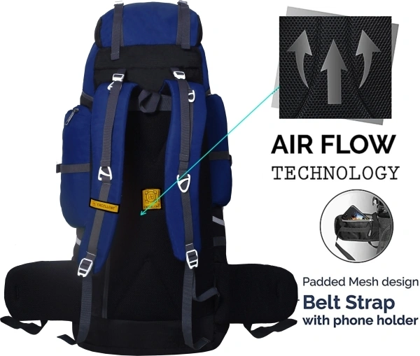 Ra One 80L Hiking Rucksack  - Grey