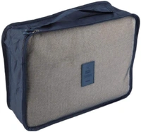 Travel Organizer Packing Cube Set ( 3 Pcs Mesh Bag +3 Pcs Storage Pouch) - Grey