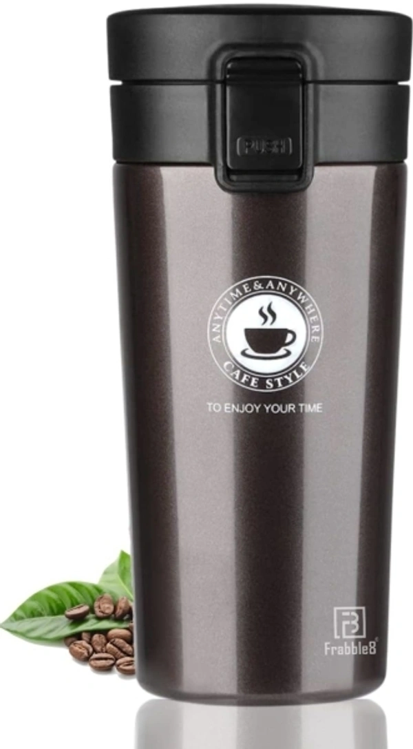 Vacuum Insulated Stainless Steel Travel Flask  - Black