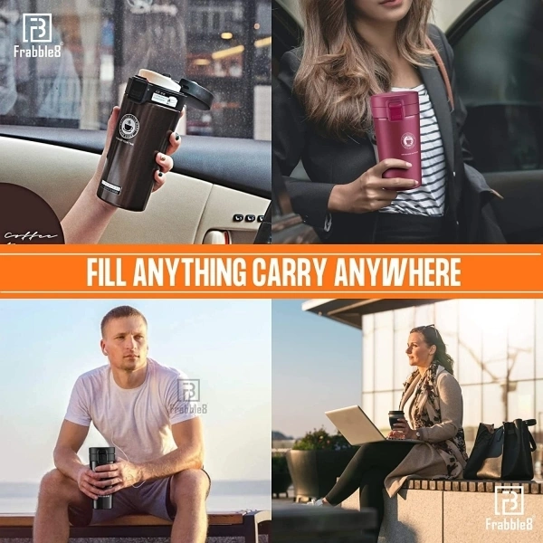 Vacuum Insulated Stainless Steel Travel Flask  - Pink