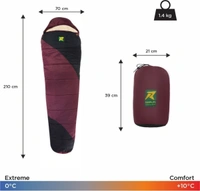 Black Mummy Shape Sleeping Bag 