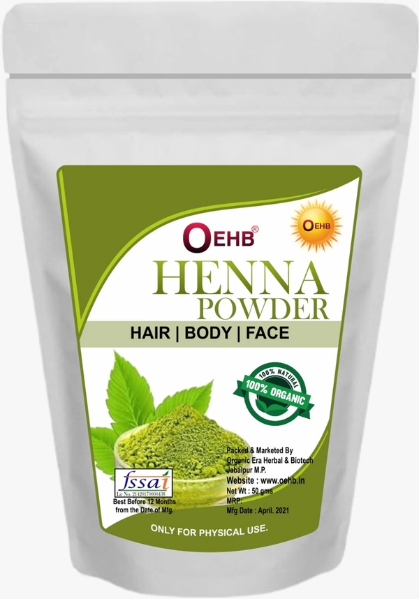 OEHB  Henna Powder Bulk Quantity 100 no. Each -50g