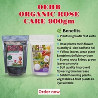 OEHB Epsom Salt(450G) for Rose Care(450G) | Fast Growth, More Blooms & Deep Green Leaves | Natural Magnesium Sulphate for Plants | OEHB Rose Booster