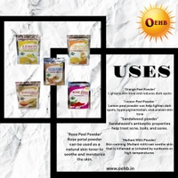 OEHB Natural 5in1 Orange Peel Lamon Peel Rose Peel Sandalwood amd Multani Mitti Powder Each 50g - FREE