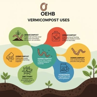OEHB VERMICOMPOST 500KG  - Black