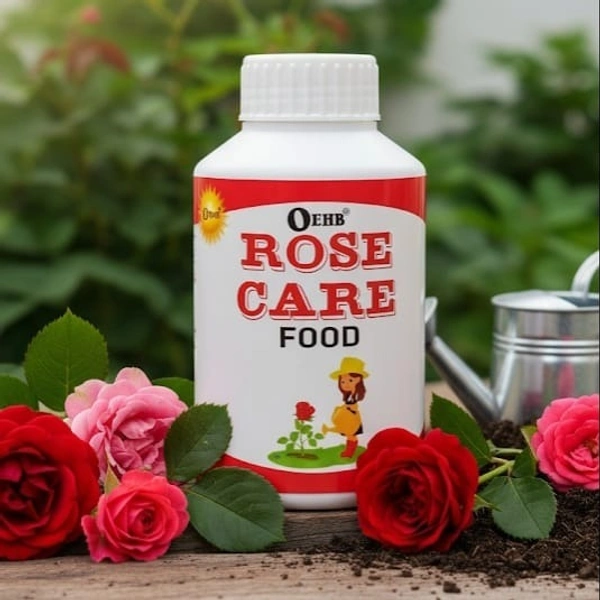 OEHB Organic Rose Care Food Fertilizer Spray l Specially Formulated for Rose Flowering (250 ML) - Black