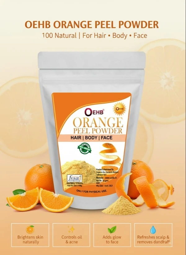 OEHB Orange Peel Powder 100g(Pack of 2 Each-50g) - 100g