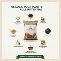 OEHB Potting Mixture – 100% Organic Soil Booster for All Plants | Bone Meal, Neem Cake, Mustard Cake, Humic Acid & Vermicompost Blend 10KG