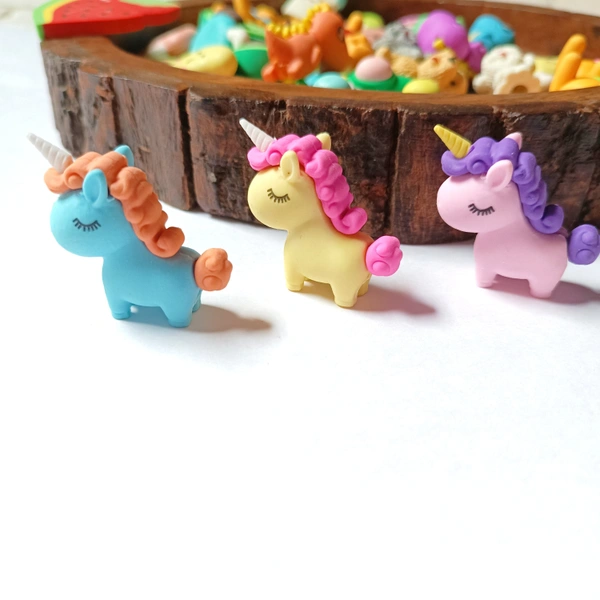 Unicorn Eraser 3pc Combo 