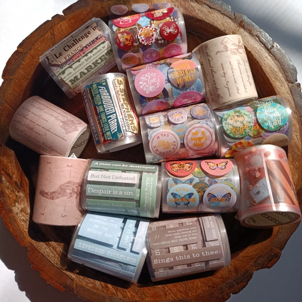 The Clipping Book Vintage Sticker Tape Roll