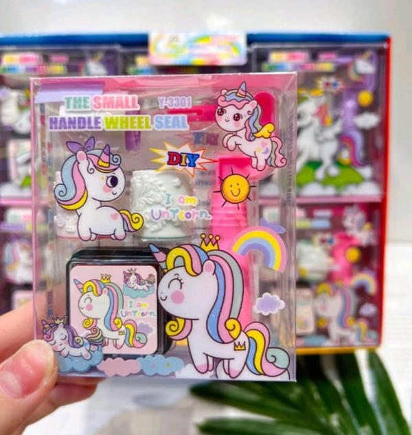 Unicorn Rolling Stamp Kit  - 7.7*3*9CM