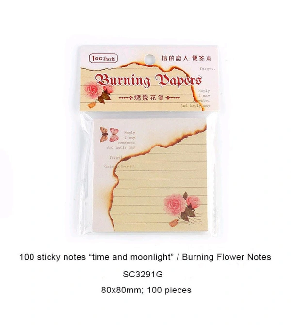 Retro Notes Paper Sheets (100 Sheets) 