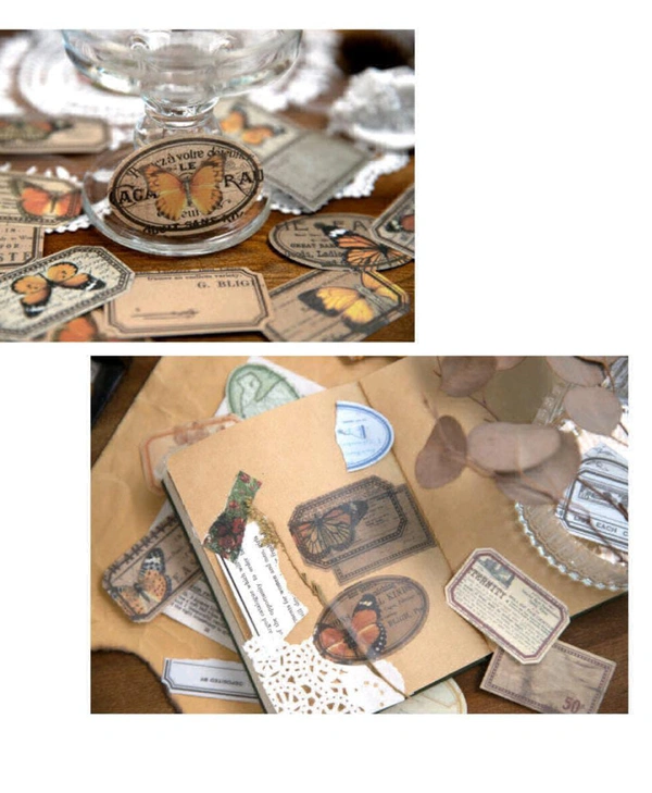 Vintage Collection Stickers 45pc