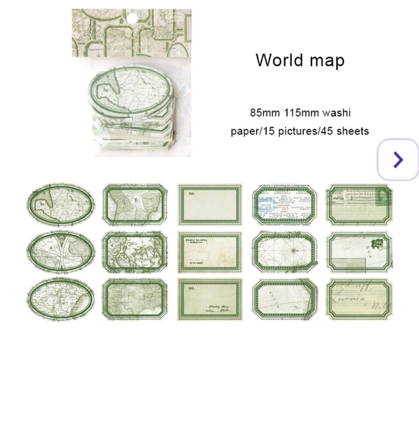 Vintage Collection Stickers 45pc