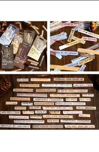 Retro Paper Washi Stickers (50pc Pack) 