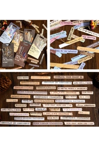 Retro Paper Washi Stickers (50pc Pack) 