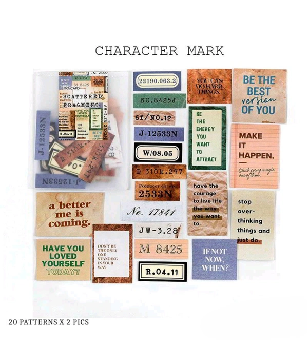 Scattered Fragment Cutout Sticker (40pc)