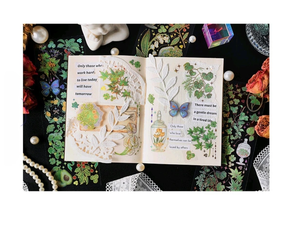 Foiled Deco Flower Sticker (3pc)