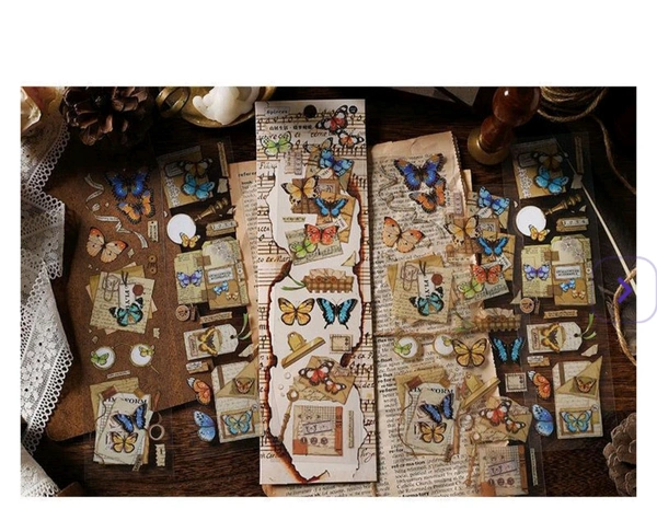 Butterfly Transparent Sticker (6pc) 