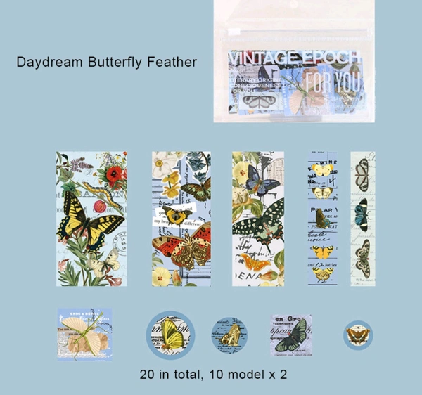 20 Pc Sticker Cutout Pack Pouch