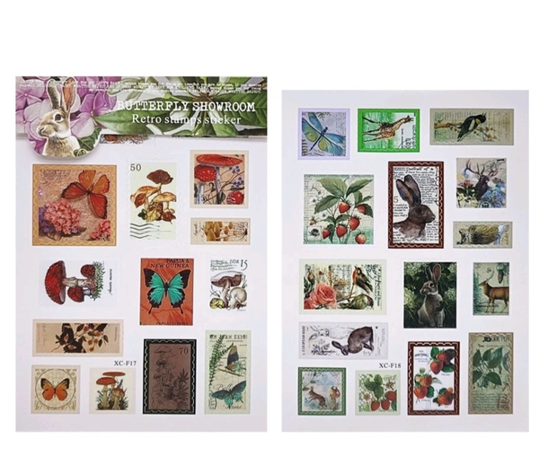 Pvc Butterfly Stamp Sticker (2sheets) 