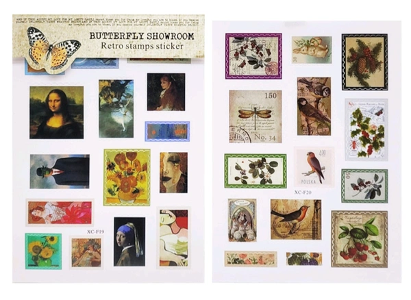 Pvc Butterfly Stamp Sticker (2sheets) 