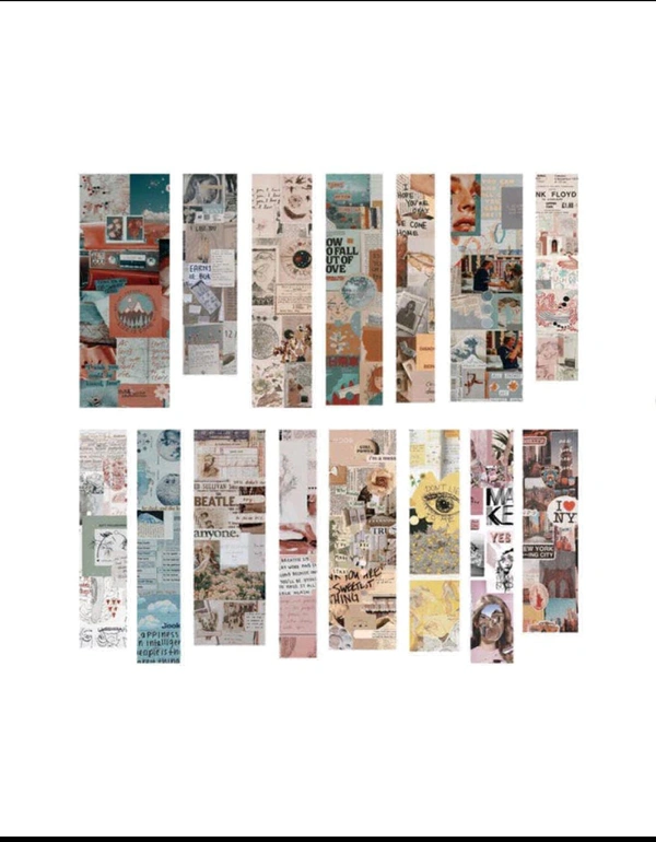 Original Vintage Long Stickers (30 Pcs )