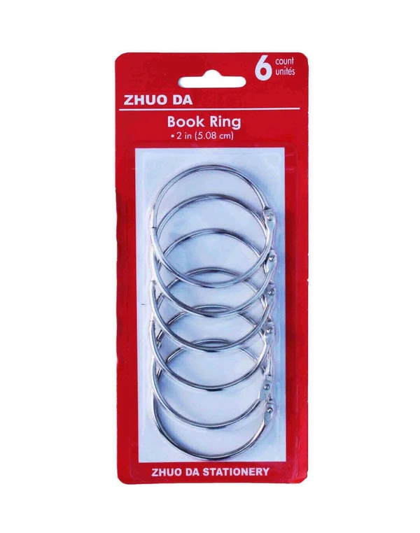 6pc Big BookRings Pack  - 5.08CM