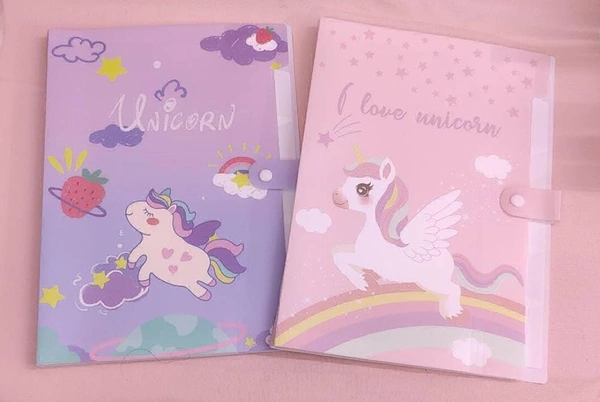 A4 Unicorn Folder 1 Pc 