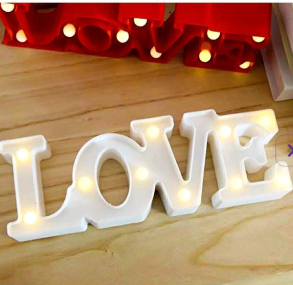 Room Decor Love White LED Light 