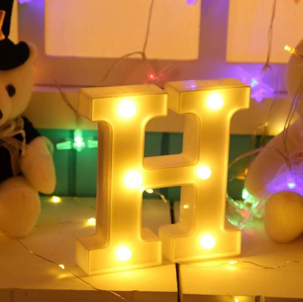 H Name Initial Led Lamp 