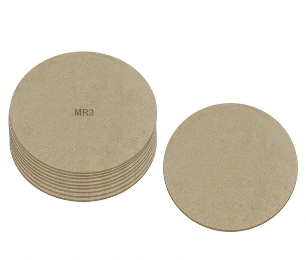 6 Inches Wooden Round MDF PACK OF 2 PC 4MM