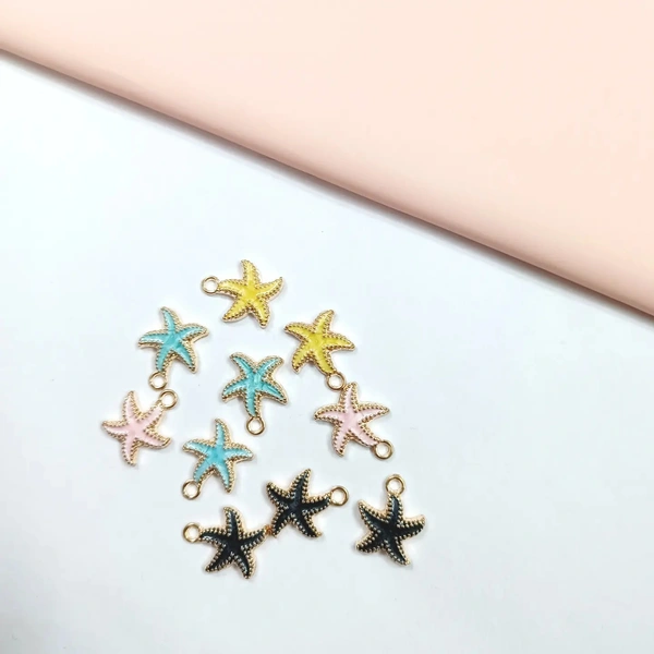 Starfish Pendant Charms 10 Pc Pack 